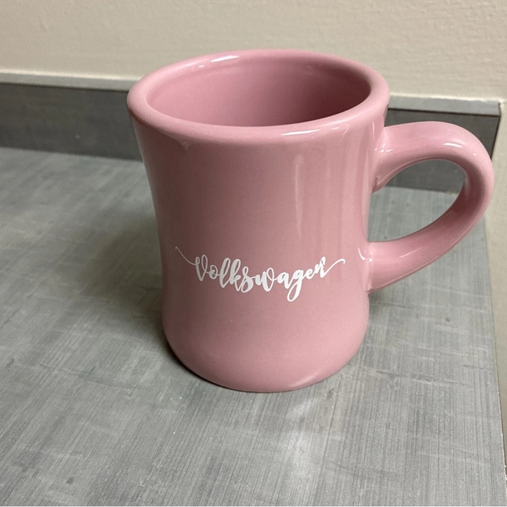 Volkswagen Pink Ceramic Diner Style Mug
